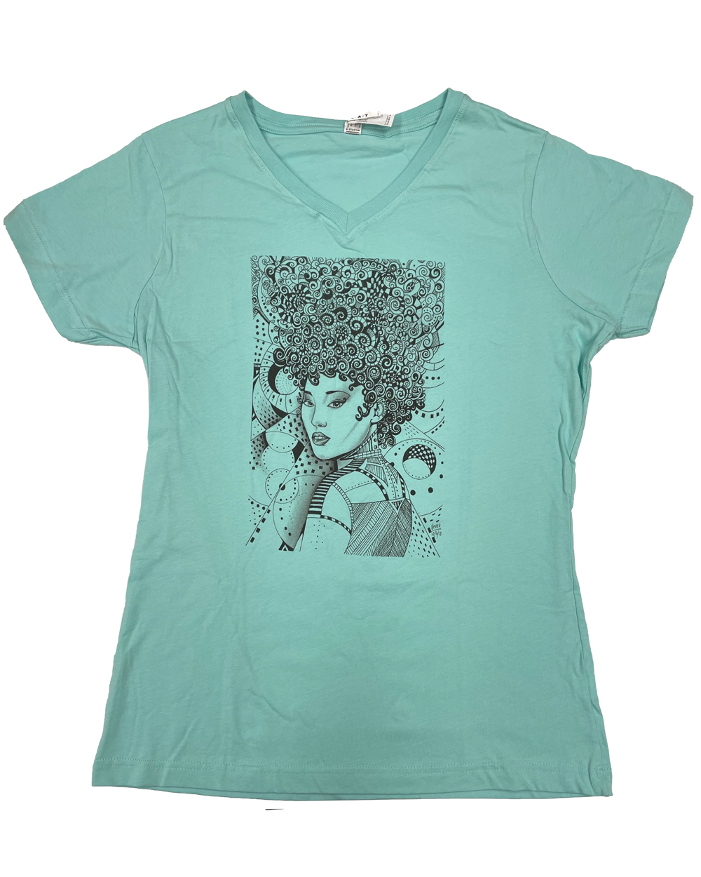 Women's Portrait Tee (Mint)